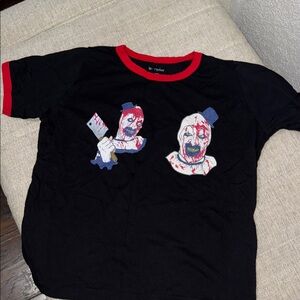 Eye Candy Black and Red Graphic Tee